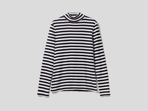 T-shirt lupetto a righe