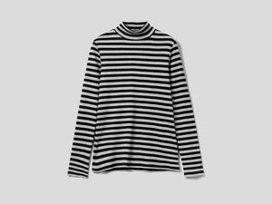 T-shirt lupetto a righe
