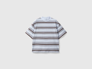 T-shirt lupetto a righe
