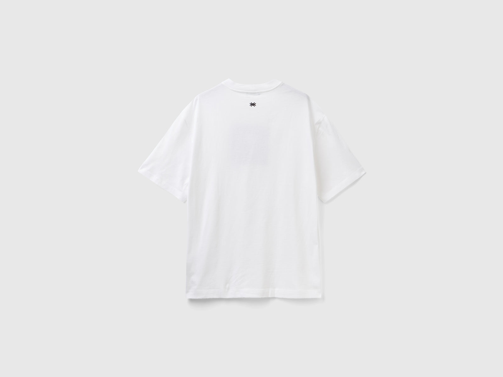 Maglietta boxy fit con stampa da uomo bianco 2 | Benetton Outlet