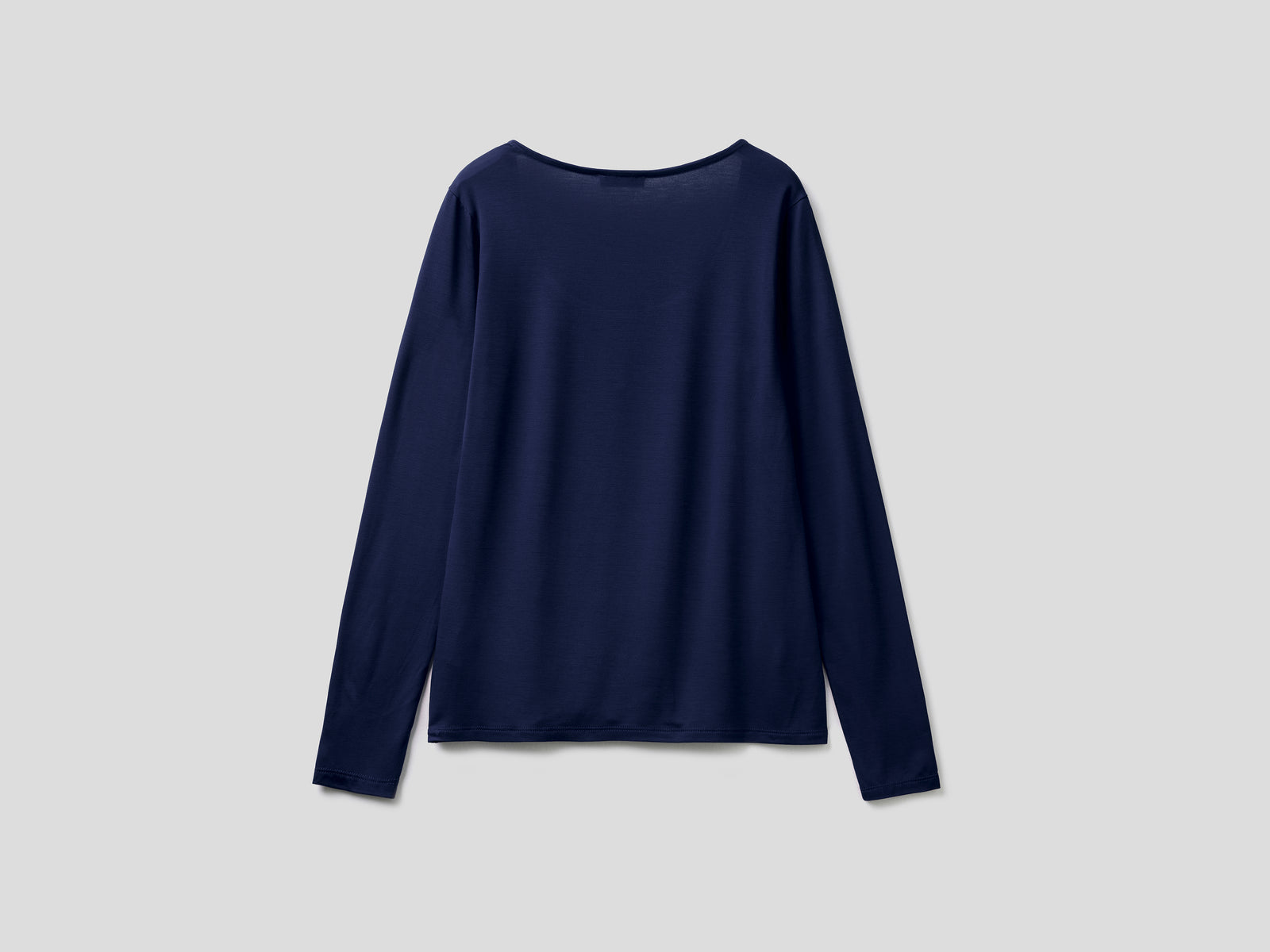 Maglietta in viscosa stretch da donna blu scuro 2 | Benetton Outlet