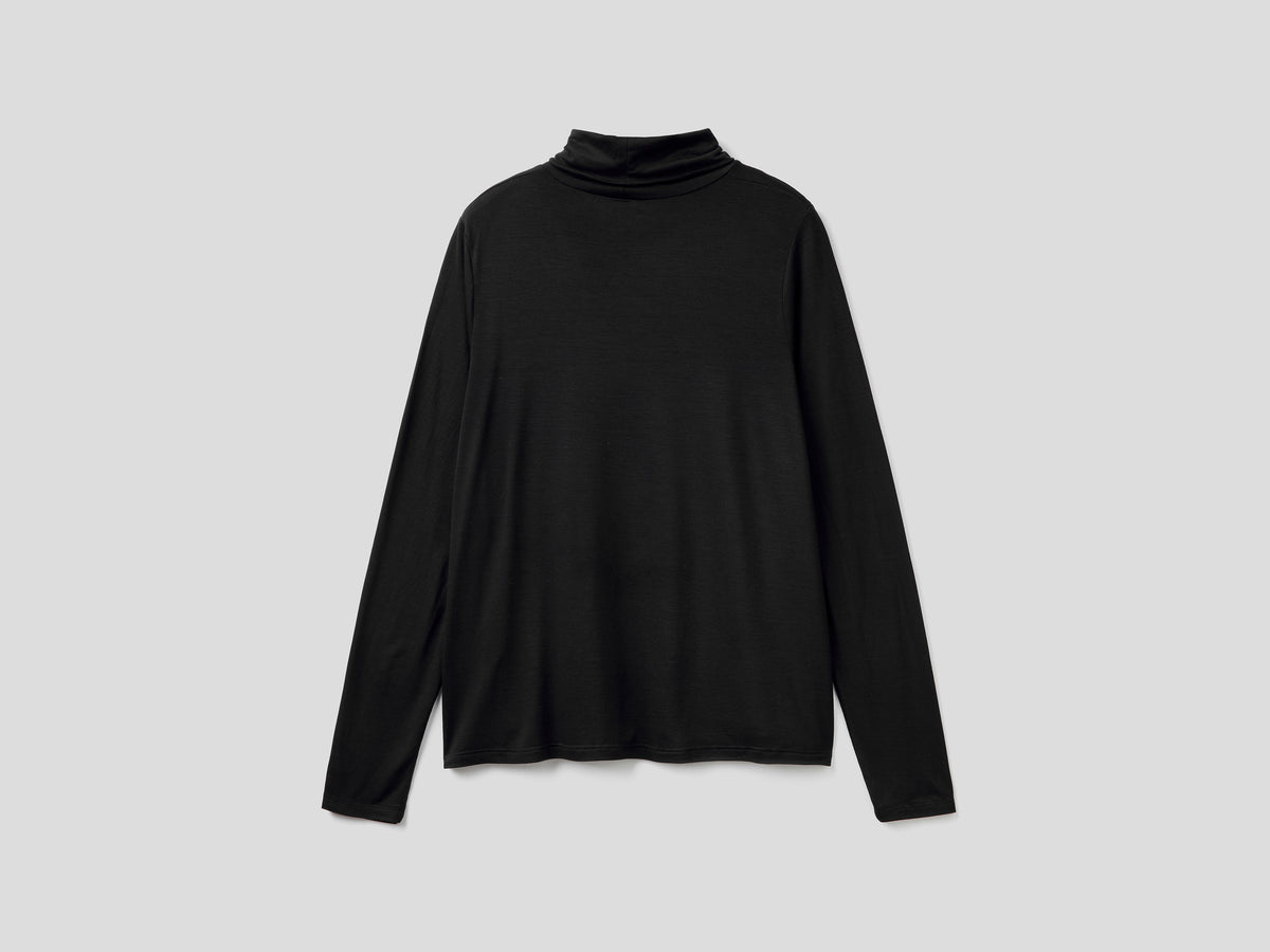 T-shirt lupetto in viscosa stretch