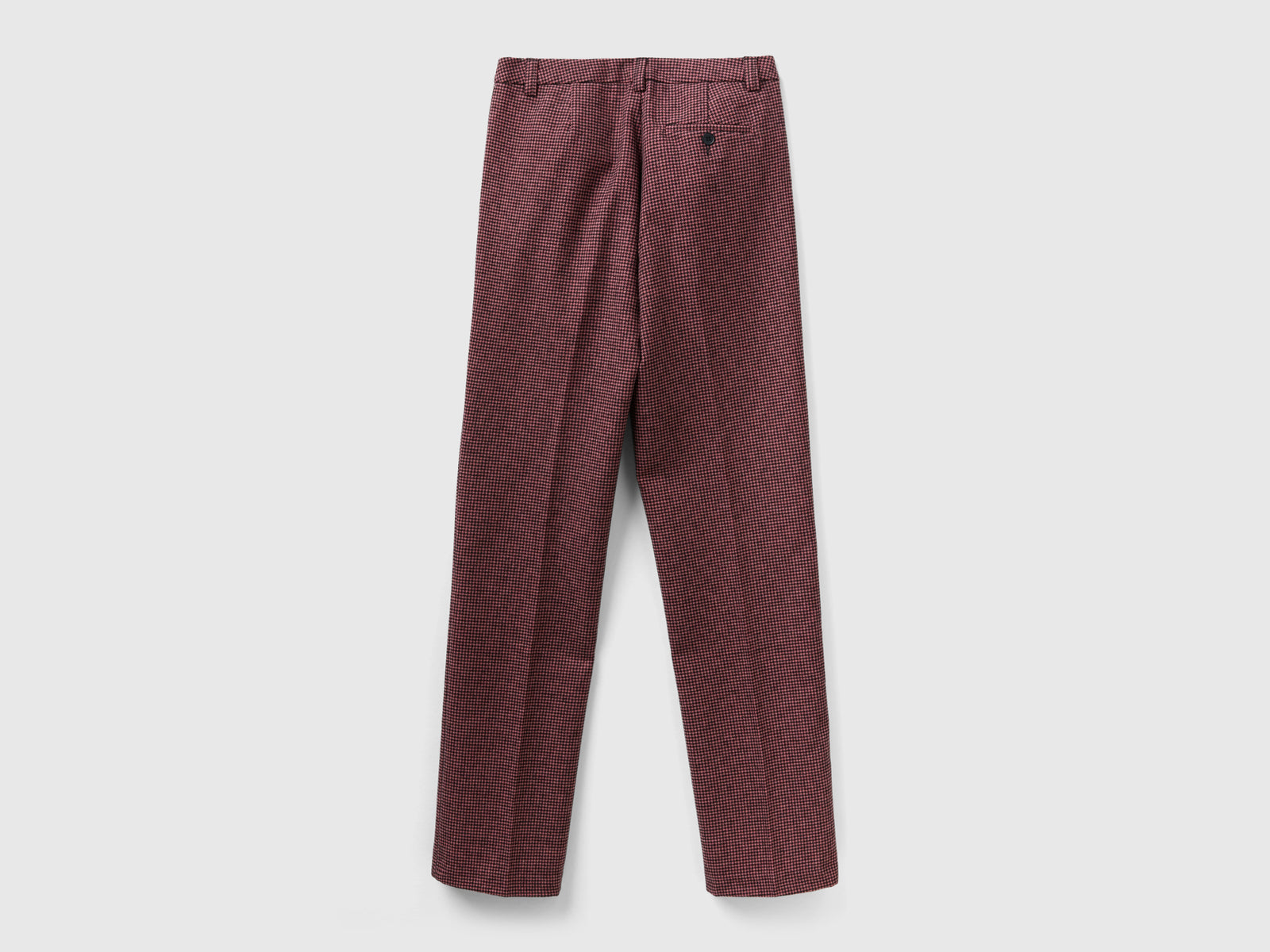 Pantaloni pied de poule regular fit da donna viola 2 | Benetton Outlet