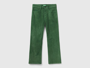 Pantaloni cinque tasche in velluto