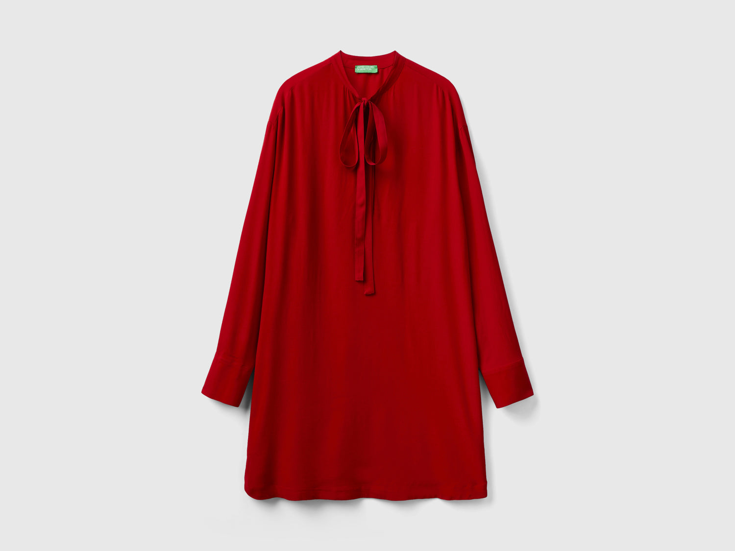 Vestito corto con lacci da donna rosso | Benetton Outlet