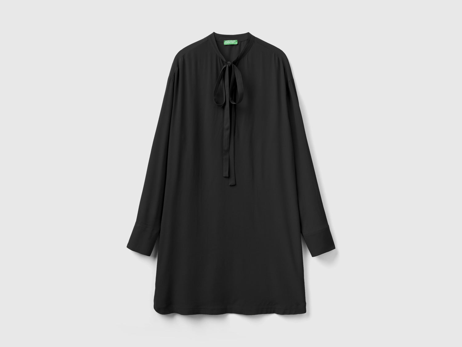 Vestito corto con lacci da donna nero | Benetton Outlet