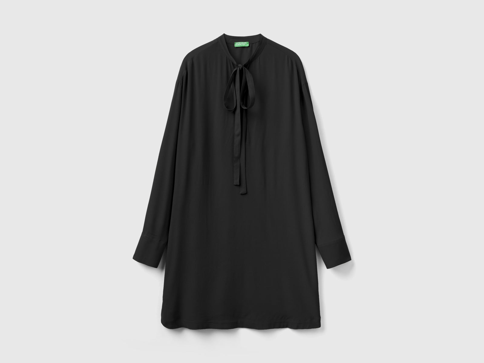 Vestito corto con lacci da donna nero | Benetton Outlet