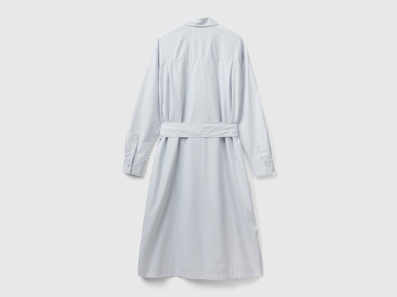 Chemisier midi con cintura da donna bianco 2 | Benetton Outlet
