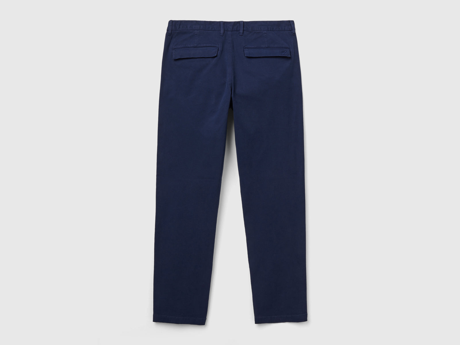 Pantaloni chino in cotone stretch da uomo blu scuro 2 | Benetton Outlet