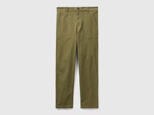 Pantalones de pierna recta con entrepierna baja