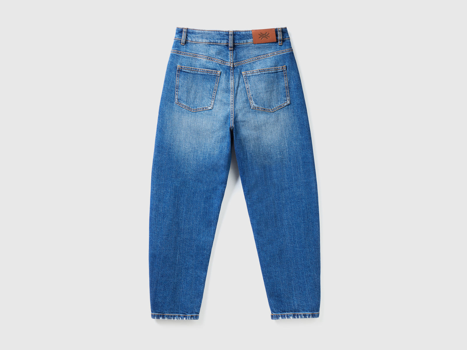 Jeans balloon fit 100% cotone da donna blu 2 | Benetton Outlet