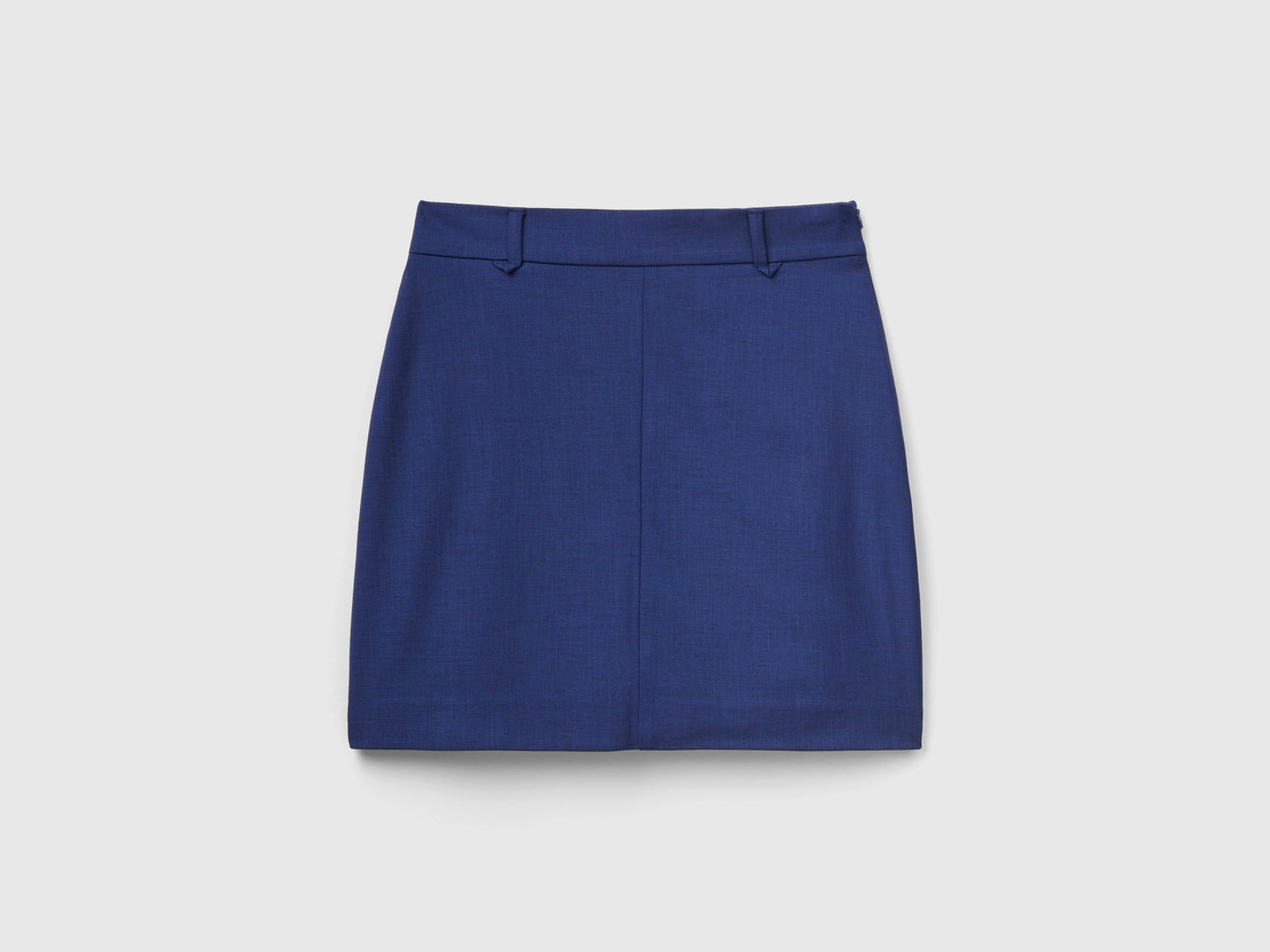 Minigonna con zip laterale da donna blu scuro | Benetton Outlet