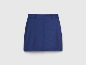Minigonna con zip laterale