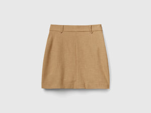 Minigonna con zip laterale