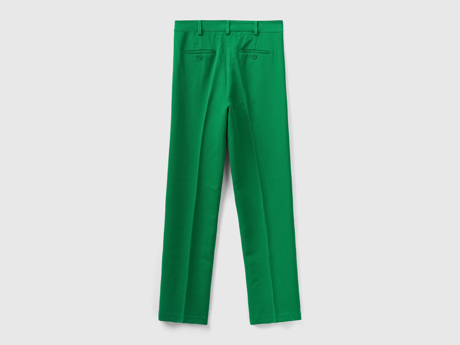 Pantaloni regular fit da donna verde 2 | Benetton Outlet