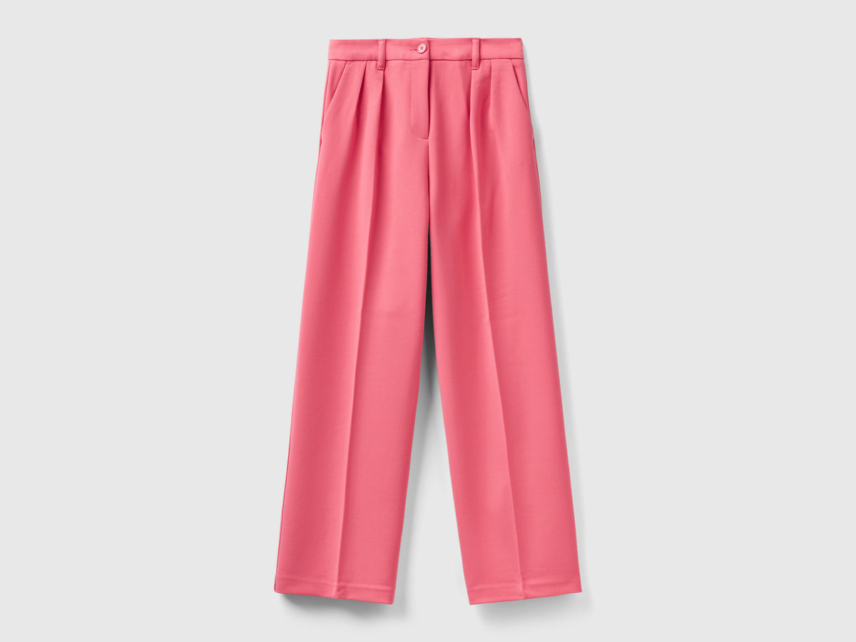 Pantalones anchos con pinzas
