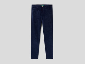 Pantaloni cinque tasche in velluto