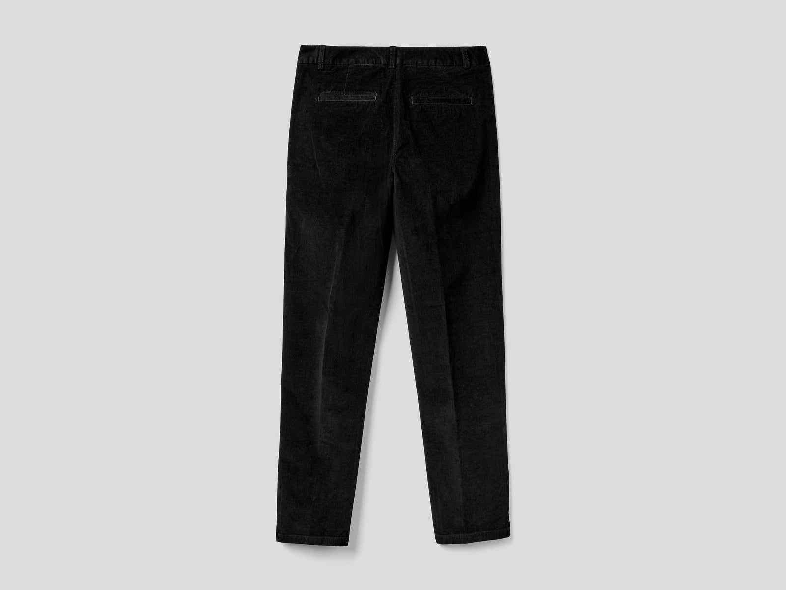Chino in velluto elasticizzato da donna nero 2 | Benetton Outlet
