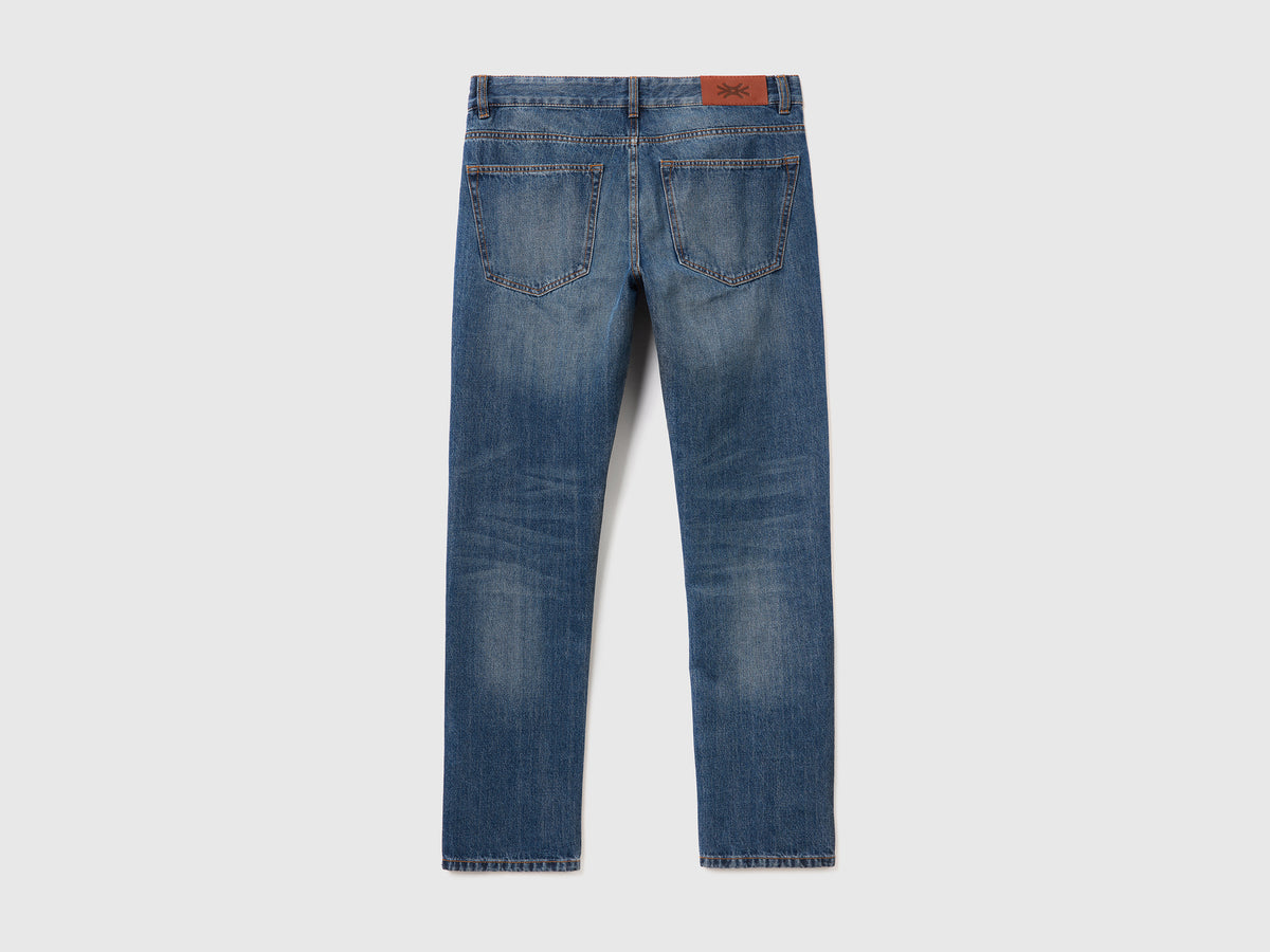 Jeans straight leg 100% cotone