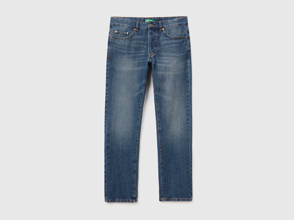 Jeans straight leg 100% cotone