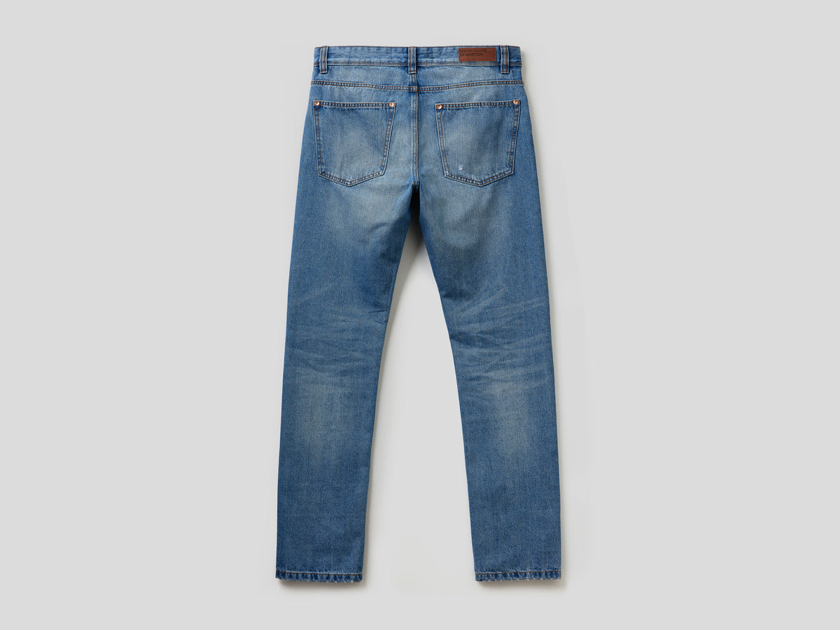 Jeans straight leg 100% cotone