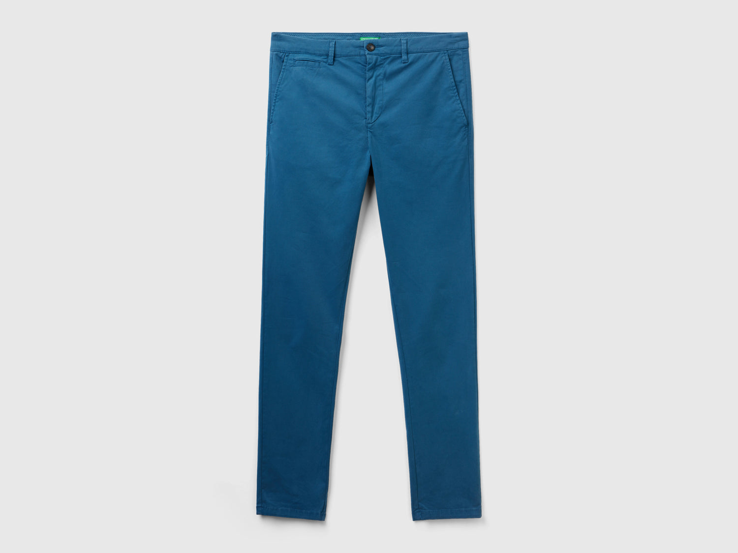 Chino blu slim fit da uomo avio | Benetton Outlet
