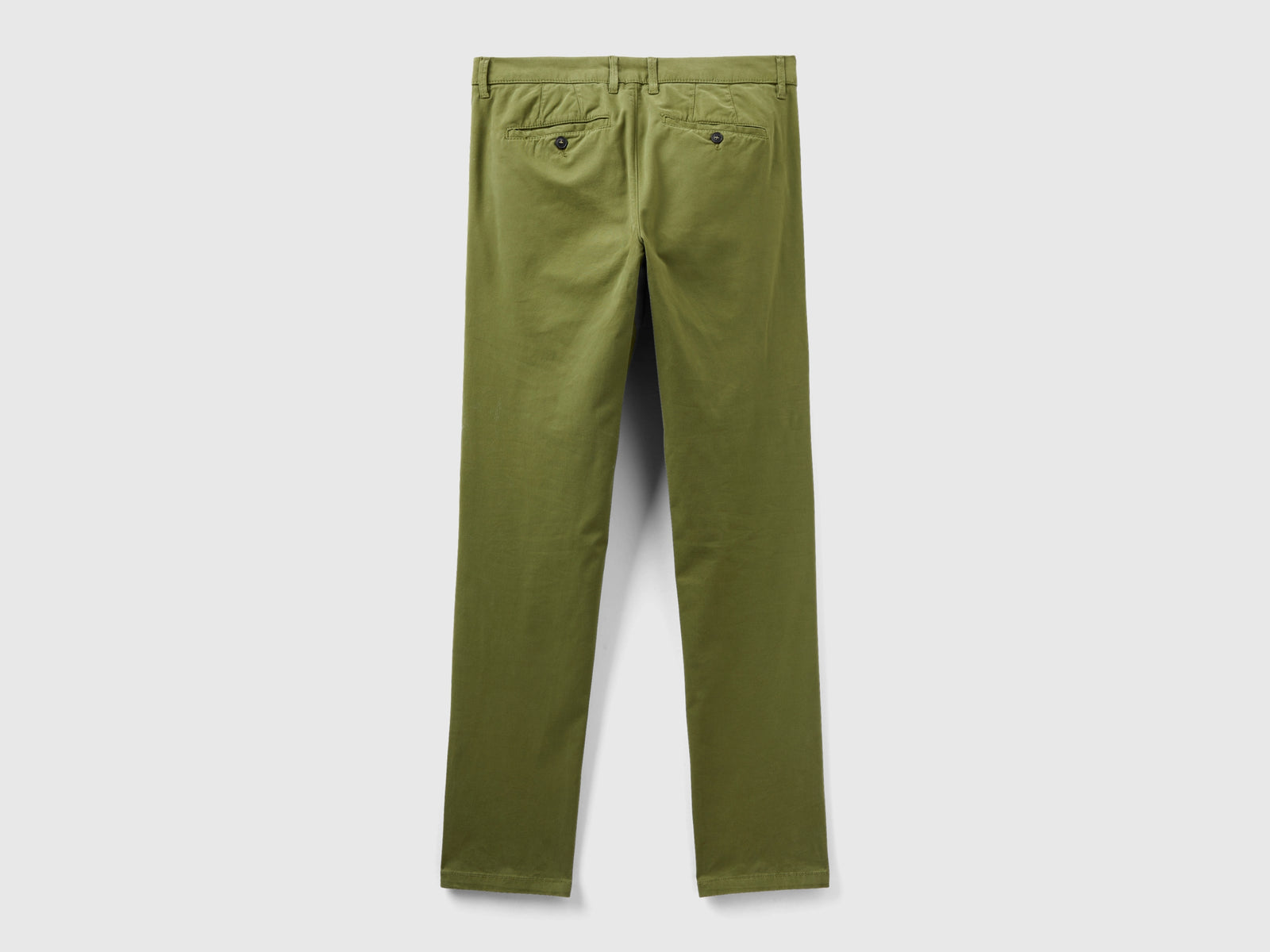 Chino slim fit da uomo verde militare 2 | Benetton Outlet