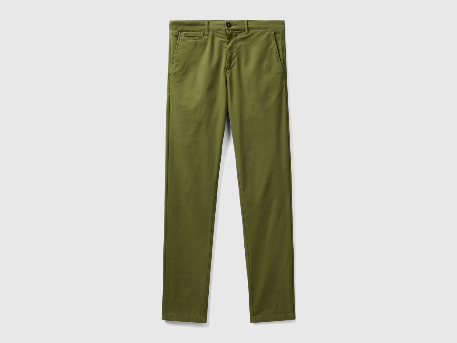 Chino slim fit da uomo verde militare | Benetton Outlet