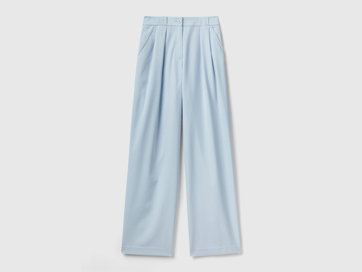 High-waisted trousers da donna bianco | Benetton Outlet