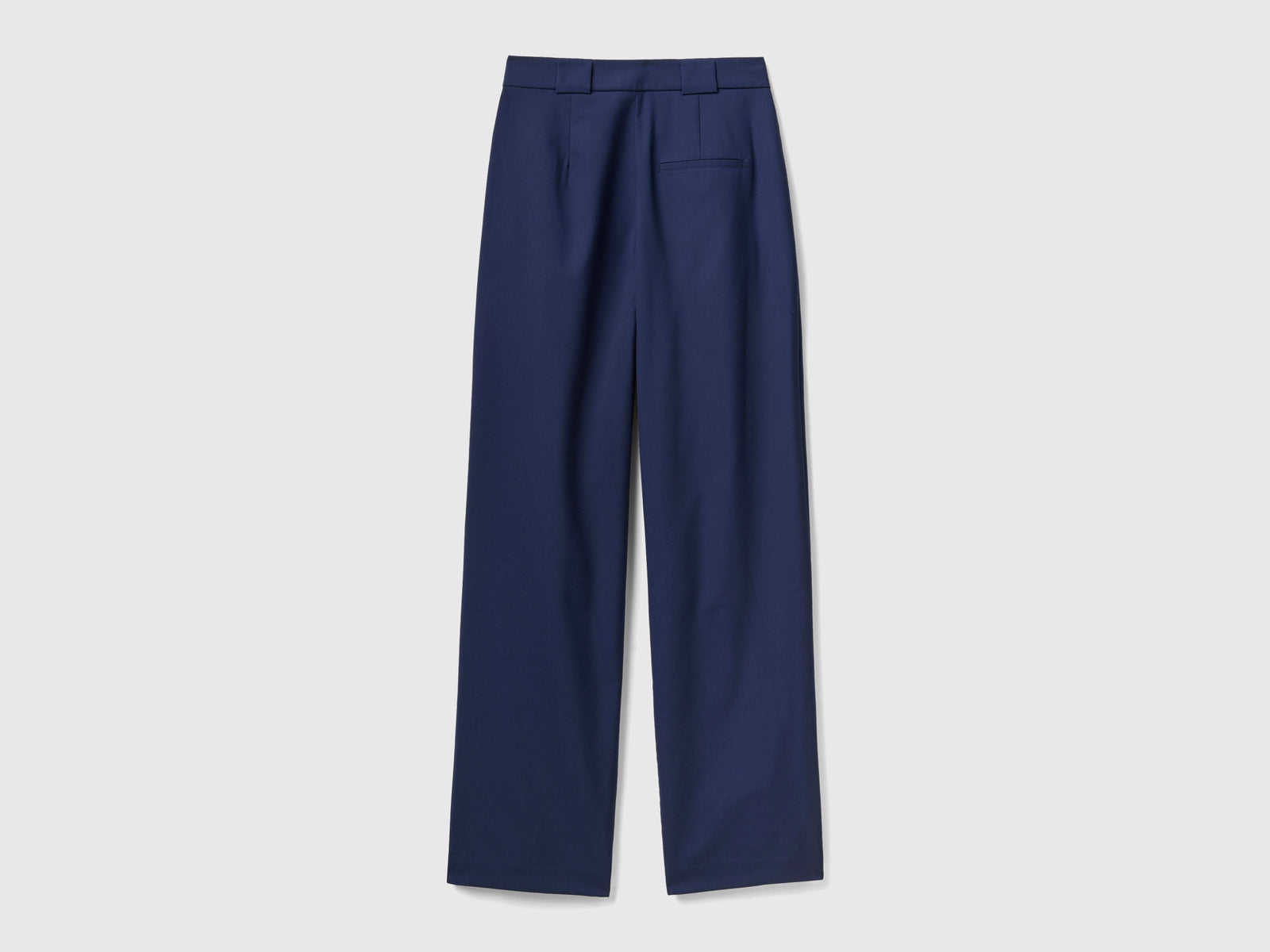 Pantaloni a vita alta da donna blu scuro 2 | Benetton Outlet