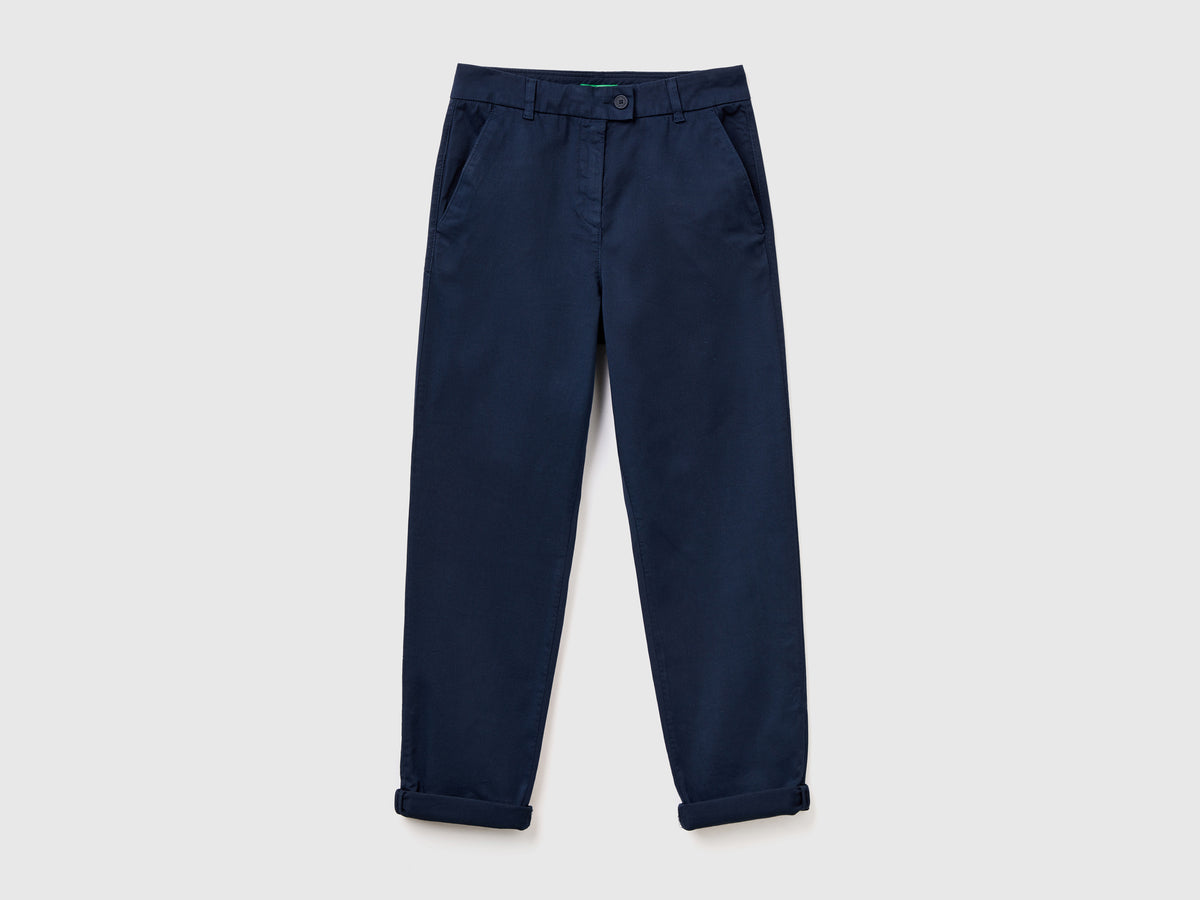 Pantaloni chino in cotone stretch