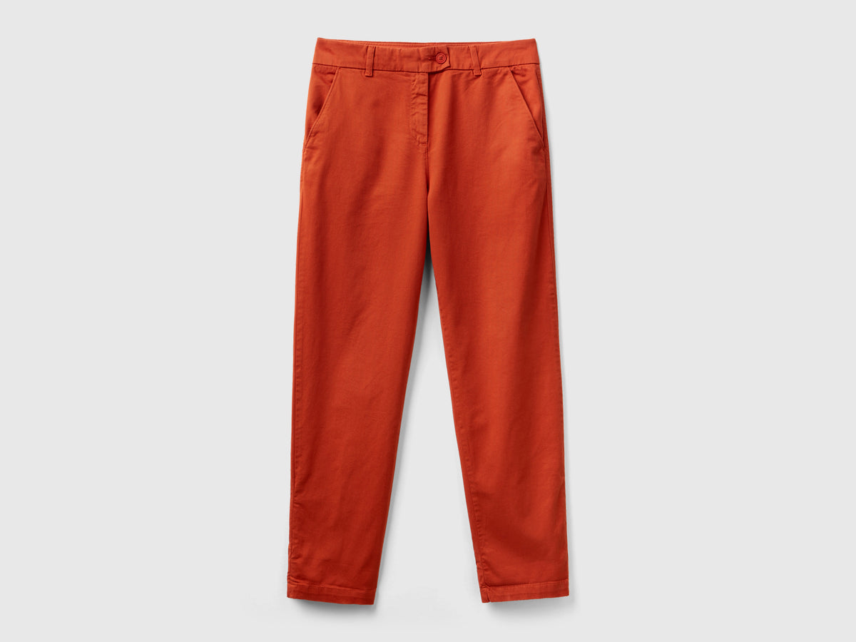 Pantaloni chino in cotone stretch