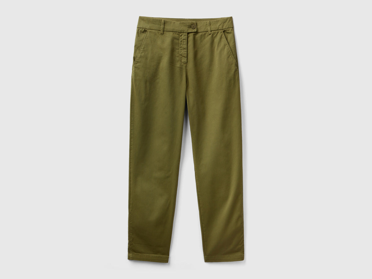 Pantaloni chino in cotone stretch