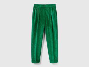Pantalones chinos de terciopelo con cintura elástica