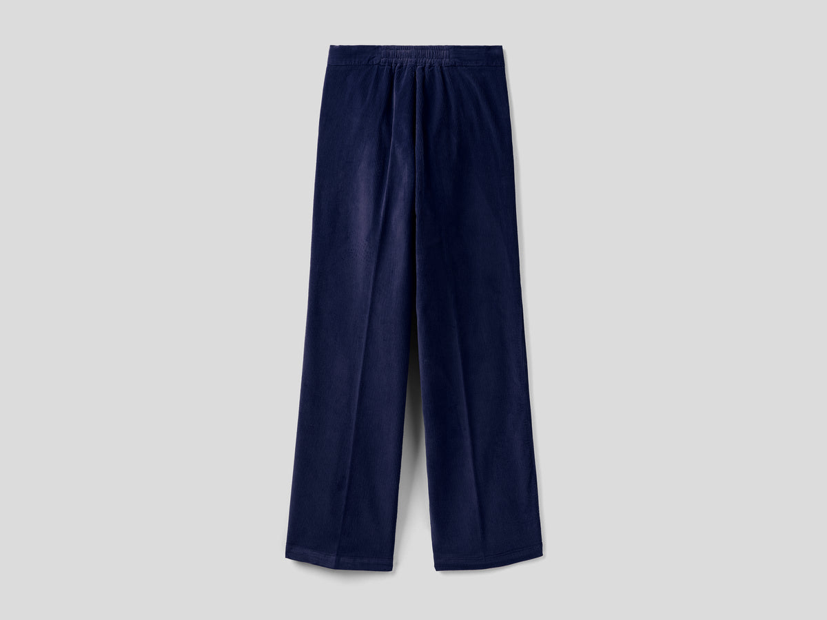 Pantalones anchos de terciopelo