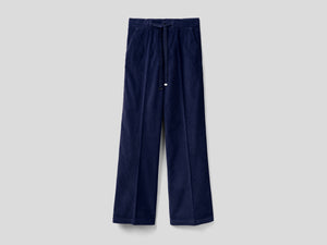 Pantalones anchos de terciopelo