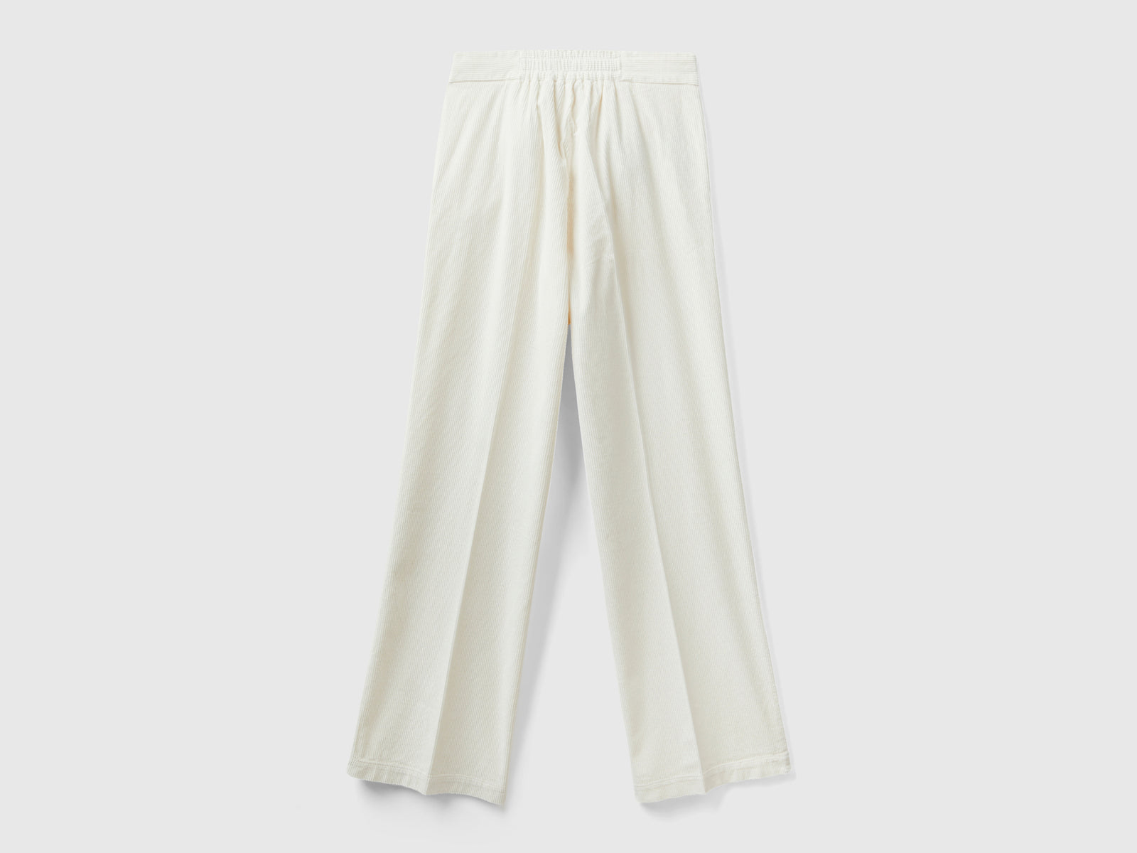 Pantalones anchos de terciopelo da donna bianco 2 | Benetton Outlet