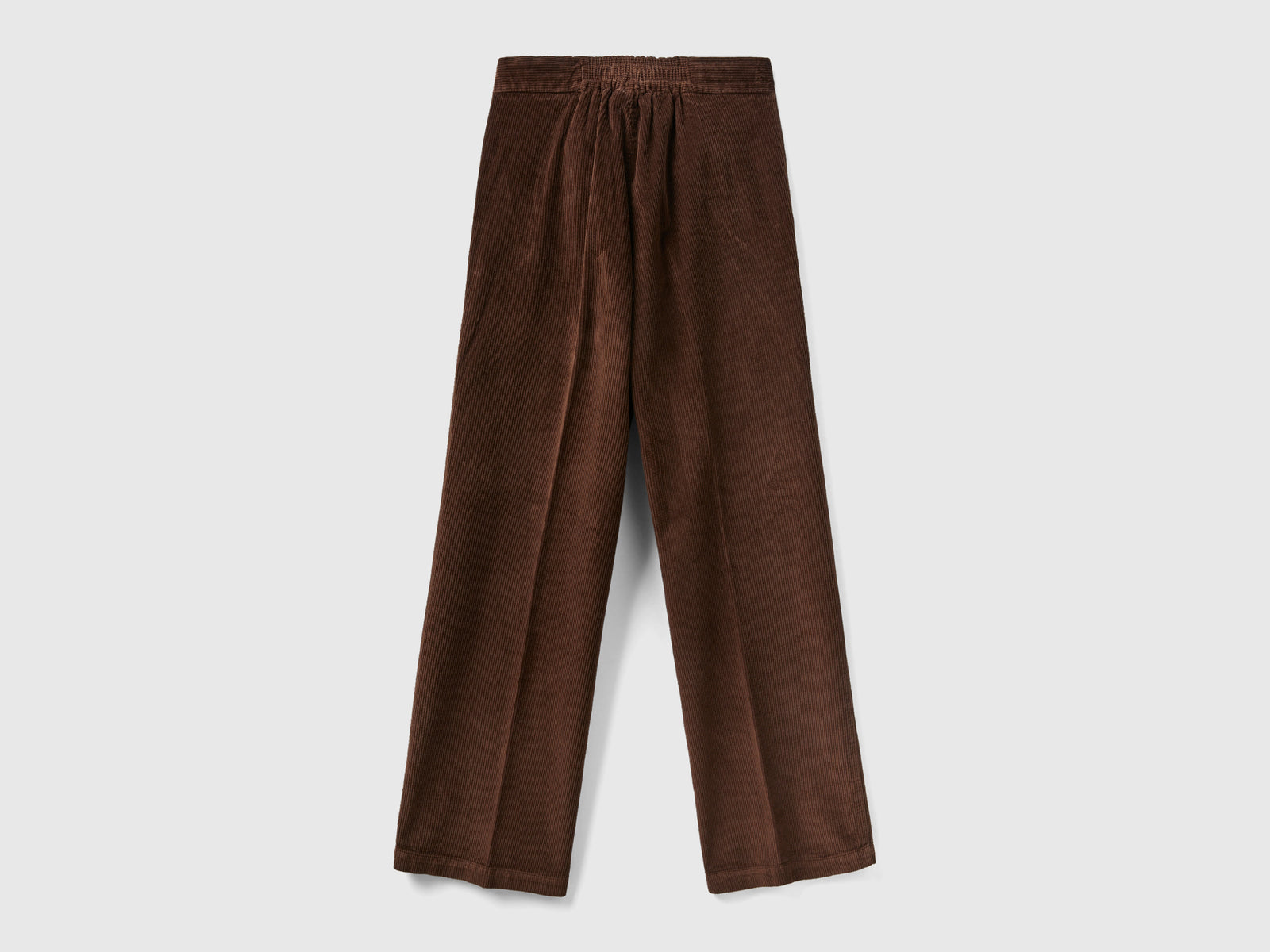 Pantalones anchos de terciopelo da donna marrone scuro 2 | Benetton Outlet