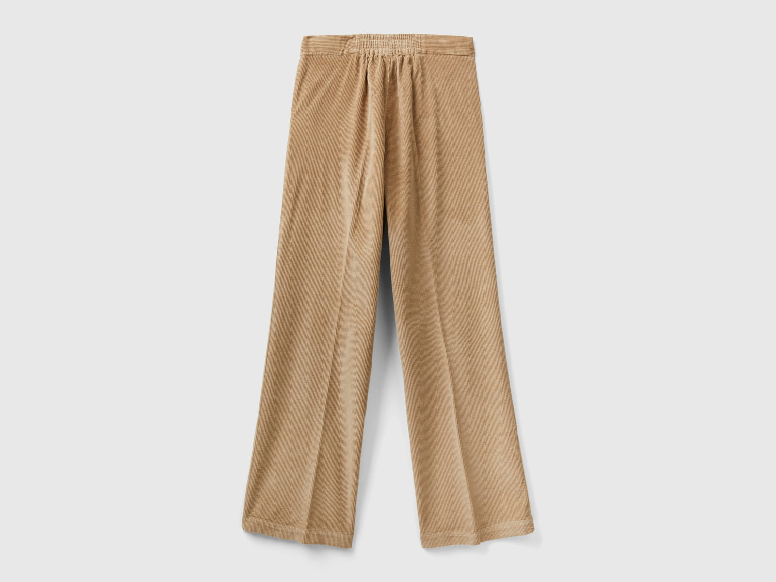 Wide velvet trousers da donna cammello 2 | Benetton Outlet
