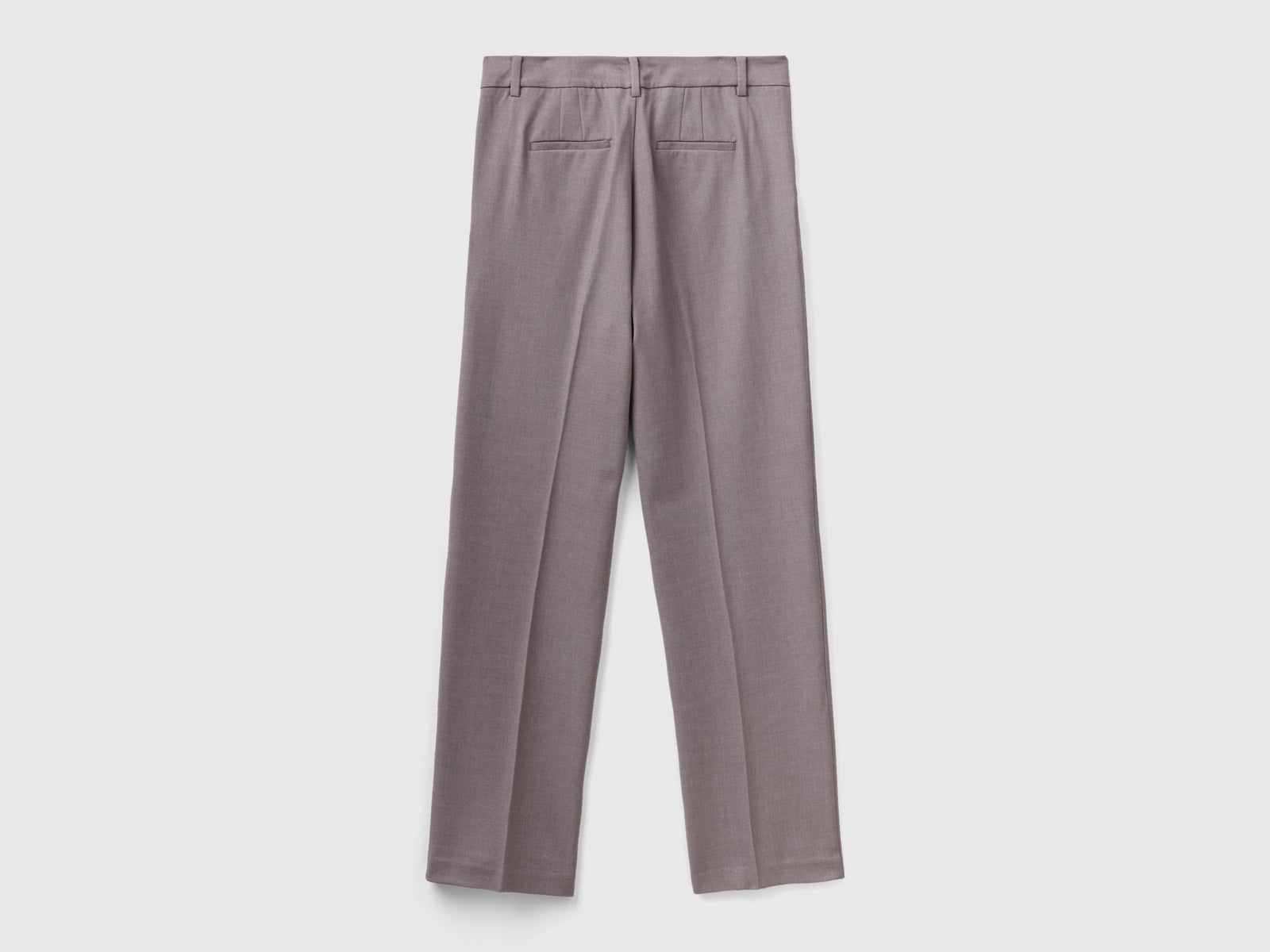 Pantalones de franela cálidos da donna grigio 2 | Benetton Outlet