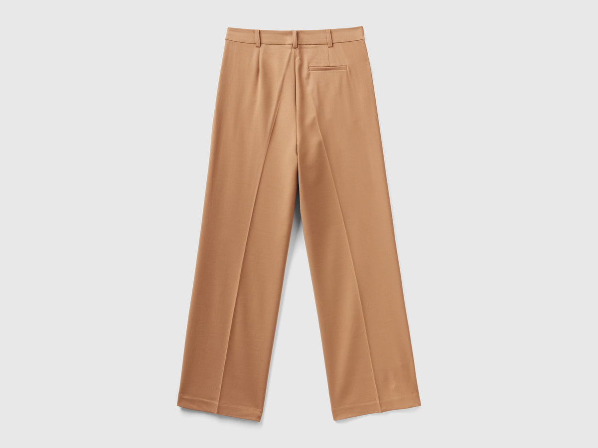 Pantalones anchos de franela