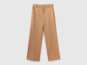 Pantalones anchos de franela