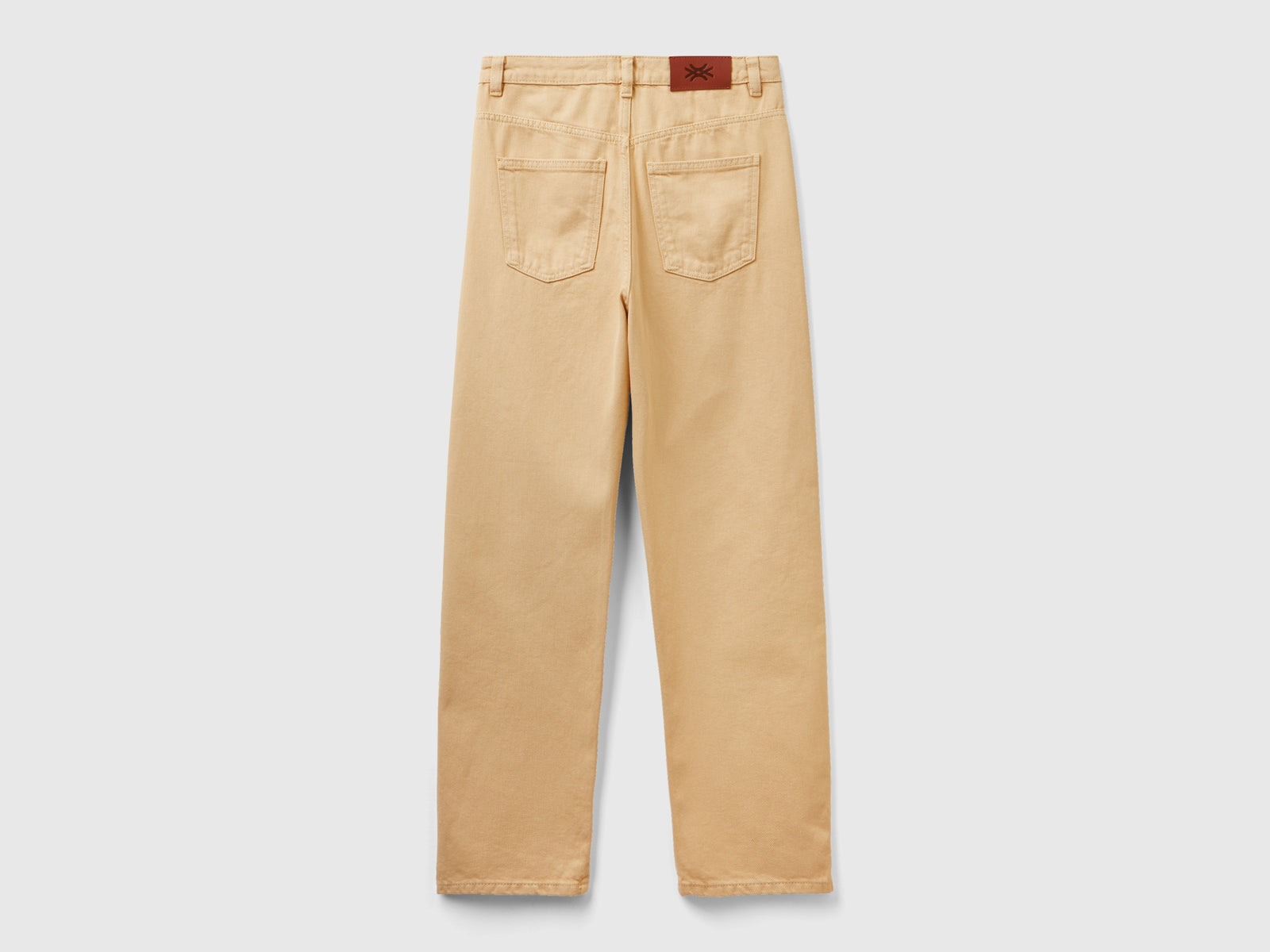 Pantaloni mom fit da donna beige 2 | Benetton Outlet