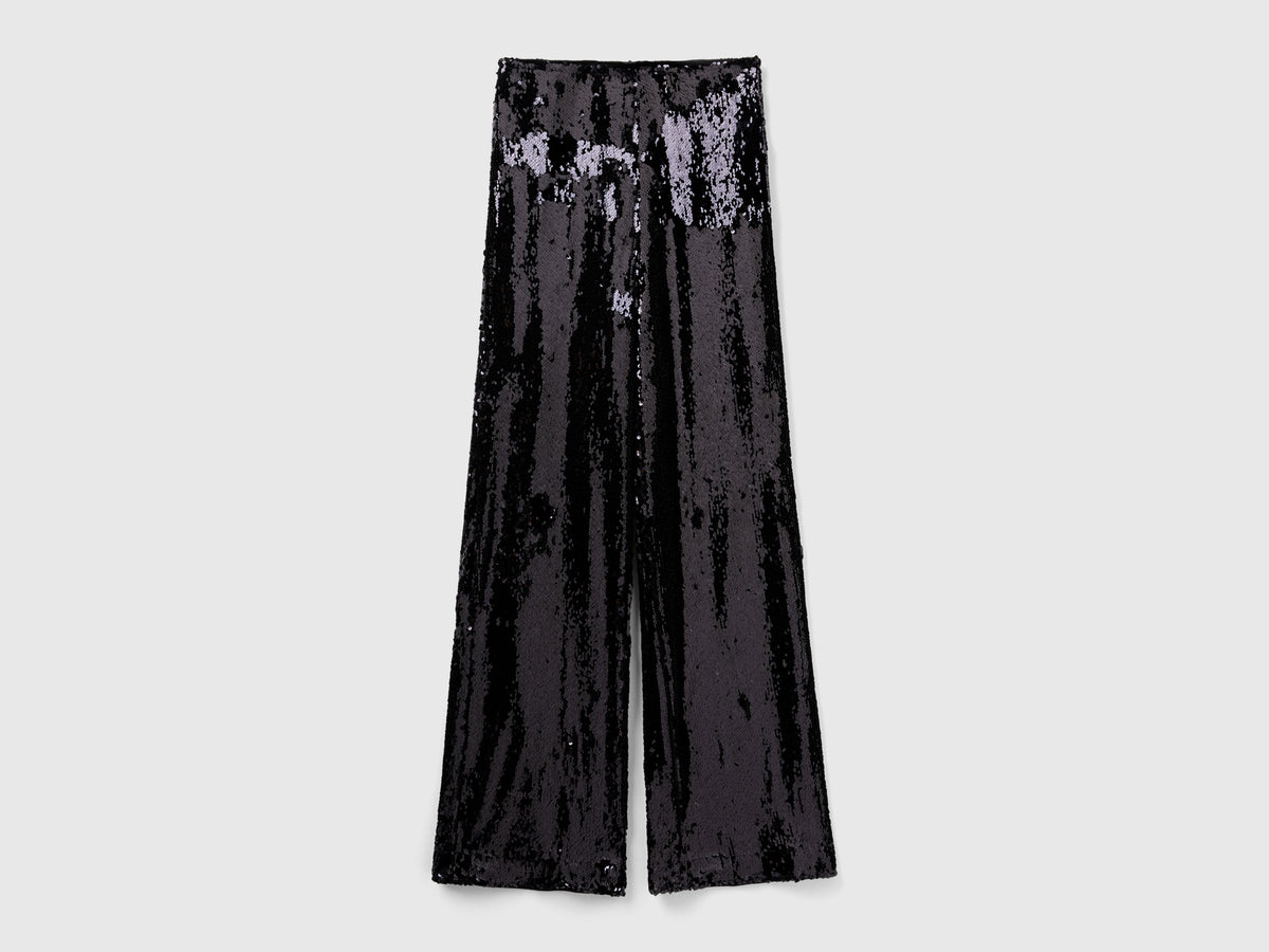 Pantaloni con paillettes