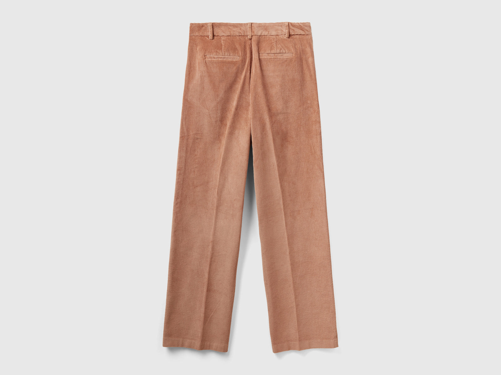 Pantalones rectos de pana da donna cammello 2 | Benetton Outlet
