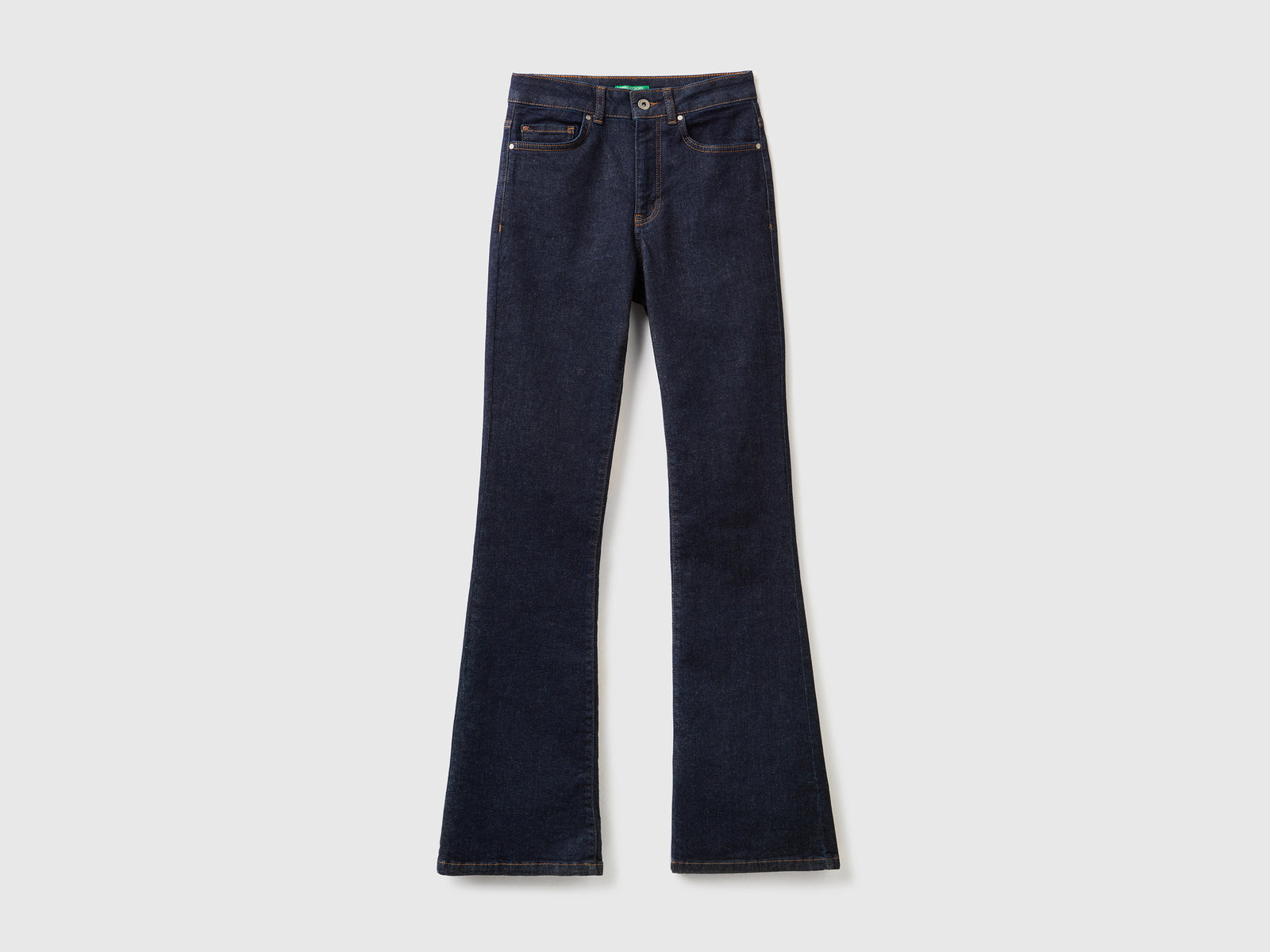 Vaqueros acampanados elásticos da donna blu scuro | Benetton Outlet