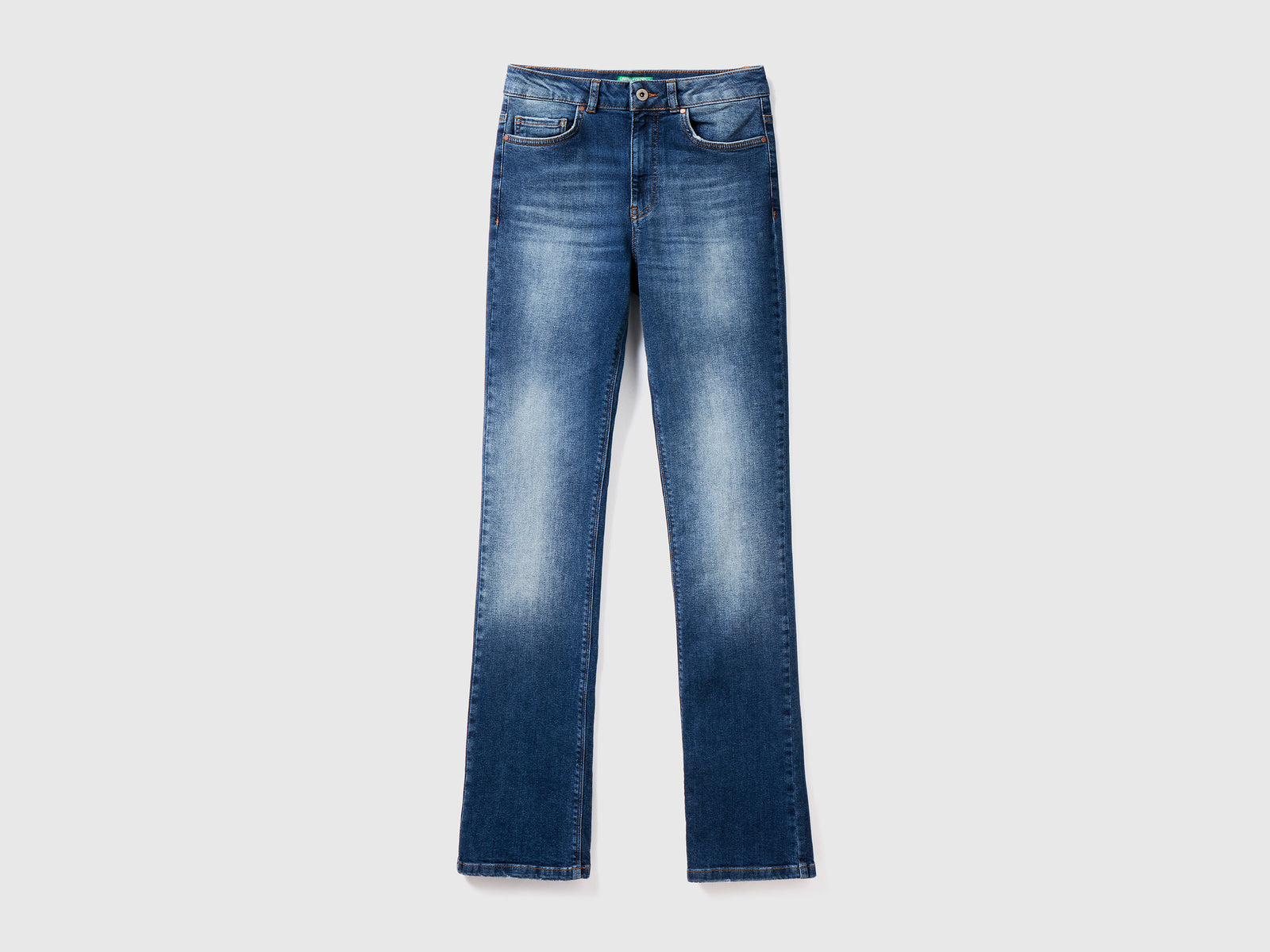 Jeans bootcut cinque tasche da donna blu scuro | Benetton Outlet