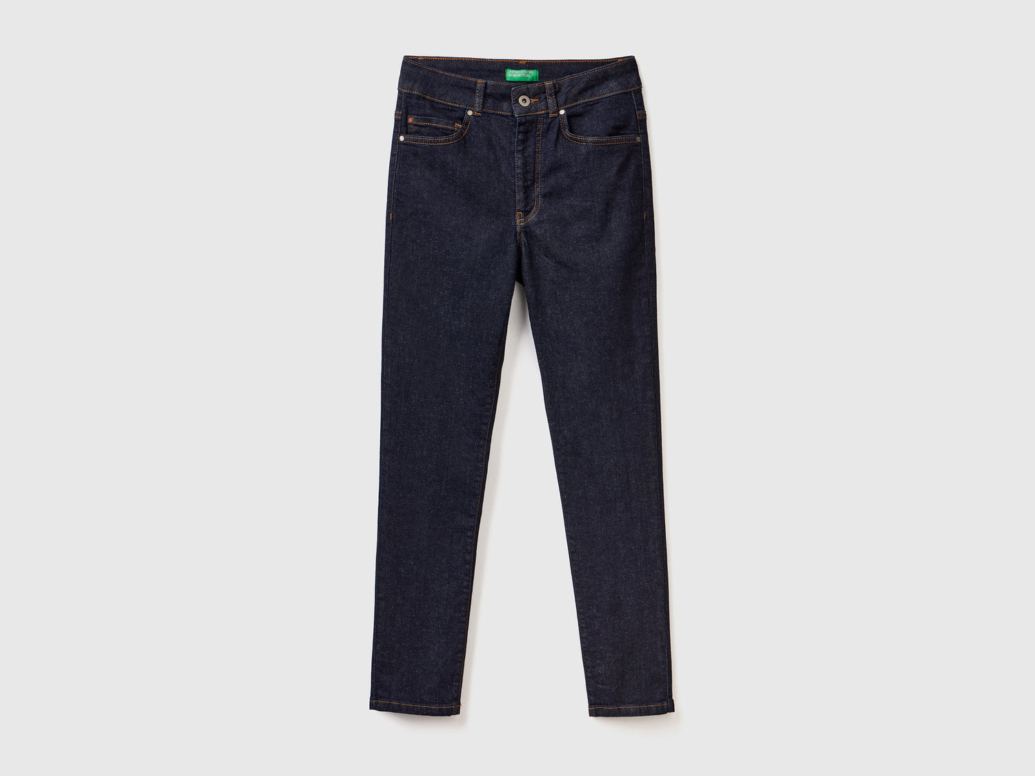 Jeans slim fit in cotone stretch da donna blu scuro | Benetton Outlet