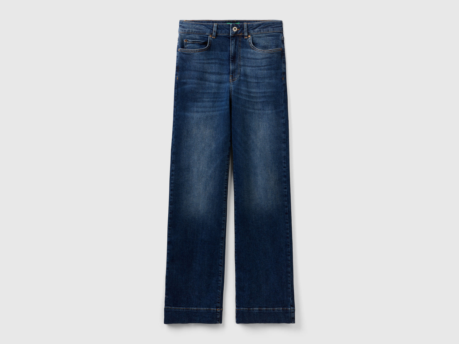 Jeans a zampa stretch da donna blu scuro | Benetton Outlet