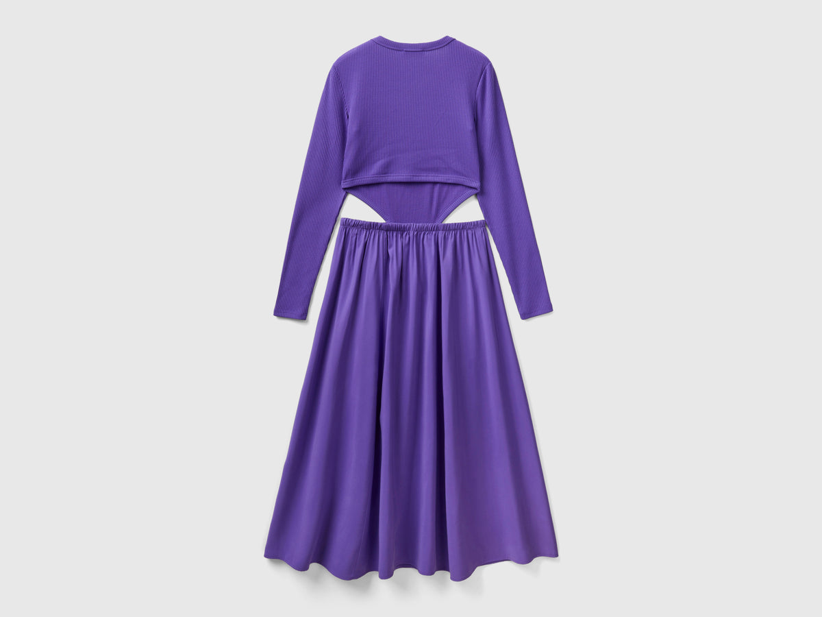 Vestito lungo cut out